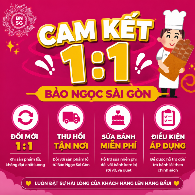Quyền Lợi Kh&aacute;ch H&agrave;ng Khi Mua B&aacute;nh Tại Bảo Ngọc S&agrave;i G&ograve;n