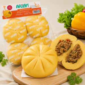 B&aacute;nh bao gấc b&ograve; ngũ vị ARILAH 140g (4 c&aacute;i/G&oacute;i)
