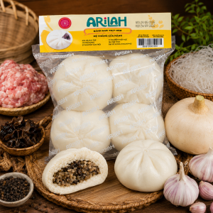 B&aacute;nh bao nh&acirc;n thịt lợn ARILAH 140g (4 c&aacute;i/G&oacute;i)
