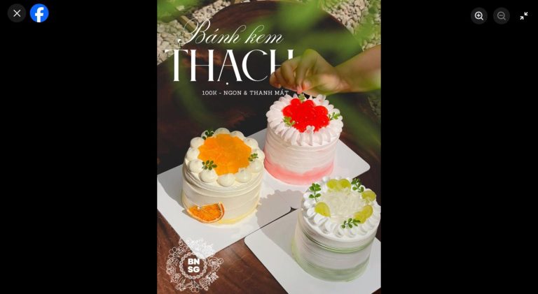 B&aacute;nh kem thạch tr&aacute;i c&acirc;y xanh m&aacute;t, trang tr&iacute; sinh nhật m&ugrave;a h&egrave; tại Bảo Ngọc S&agrave;i G&ograve;n